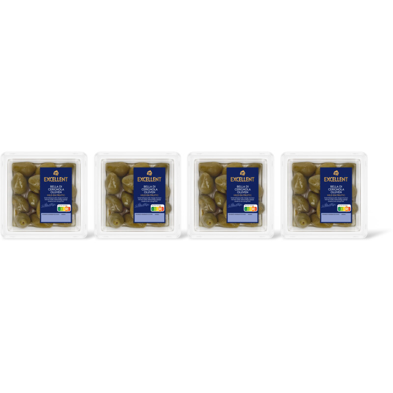 AH Excellent Bella di Cerignola olijven 4-pack