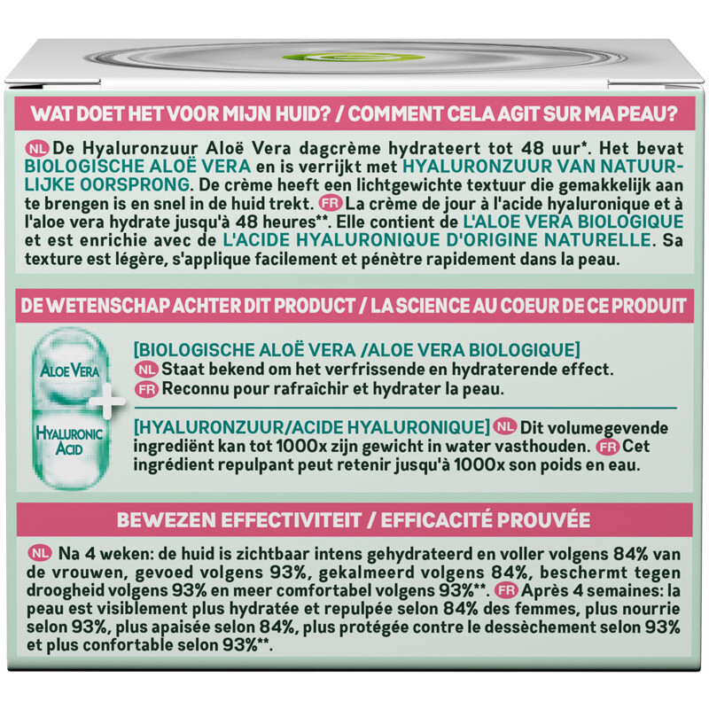 Een afbeelding van Garnier Hyaluronic aloe cream