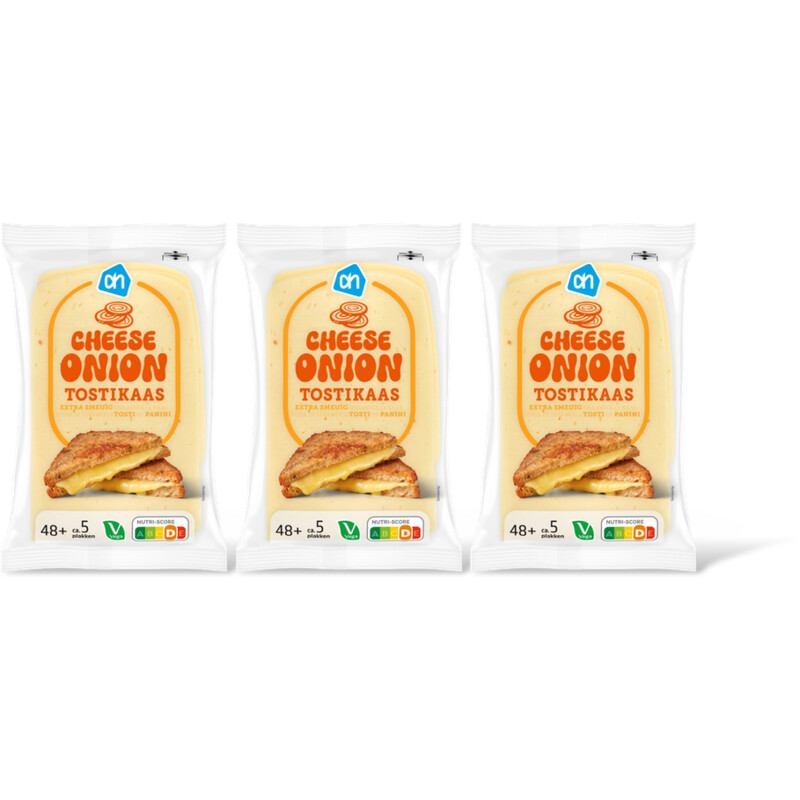 AH Tostikaas cheese onion 50+ 3-pack