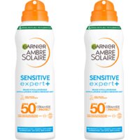 Een afbeelding van Ambre Solaire Sensitive expert+ mist spf50 2-pack