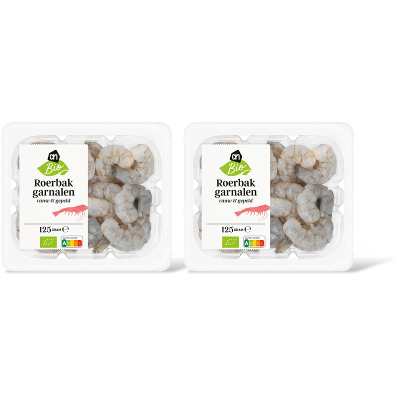AH Biologisch Roerbakgarnalen 2-pack