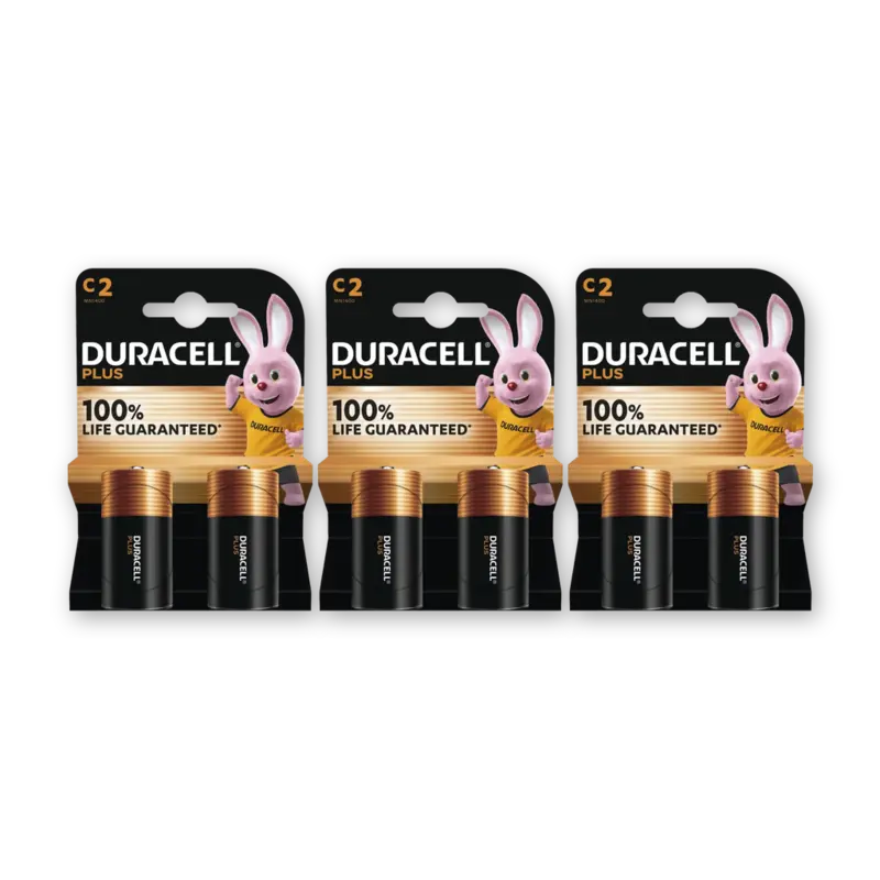 Duracell Plus C-alkaline batterijen MN1400 3-pack