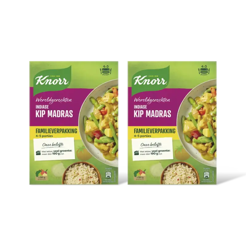 Knorr Indiase kip madras xl 2-pack