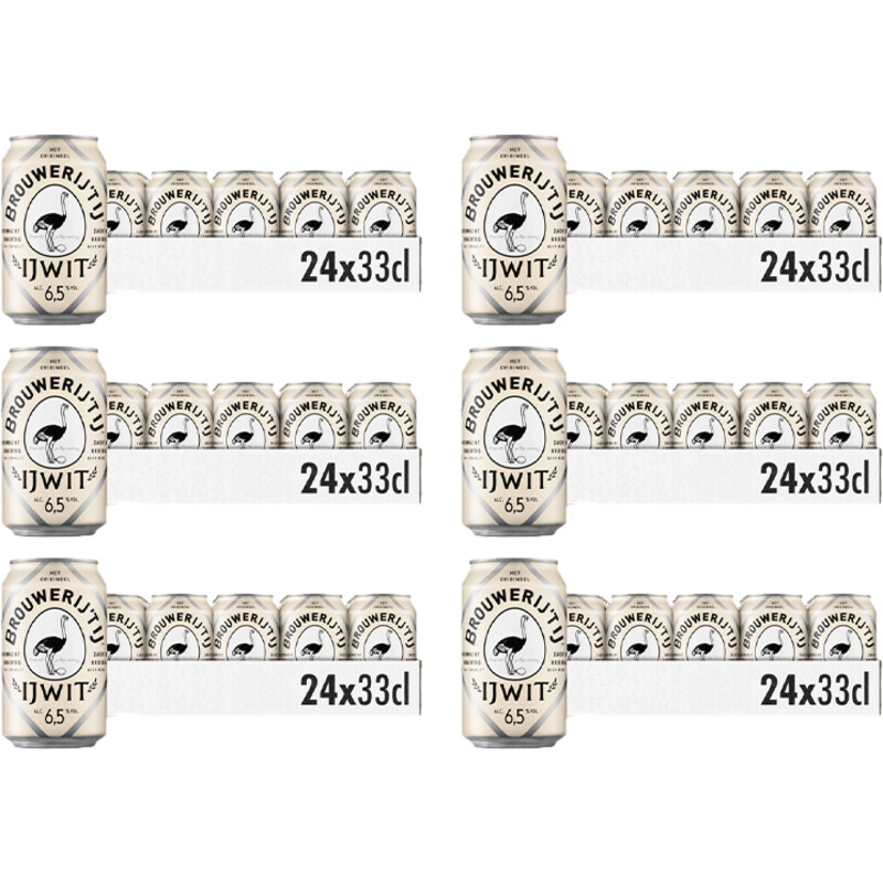 Een afbeelding van Brouwerij 't IJ IJwit blik 6-pack