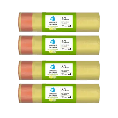 pdp-image-AH Vuilniszakken trekband 60l citrus 4-pack