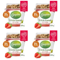 Campina kwark aardbei & granola 4-pack