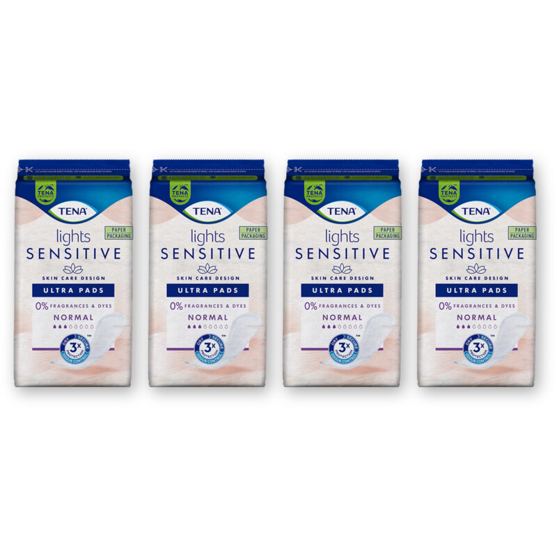 Tena Lights sens normal inlegkruisjes 4-pack