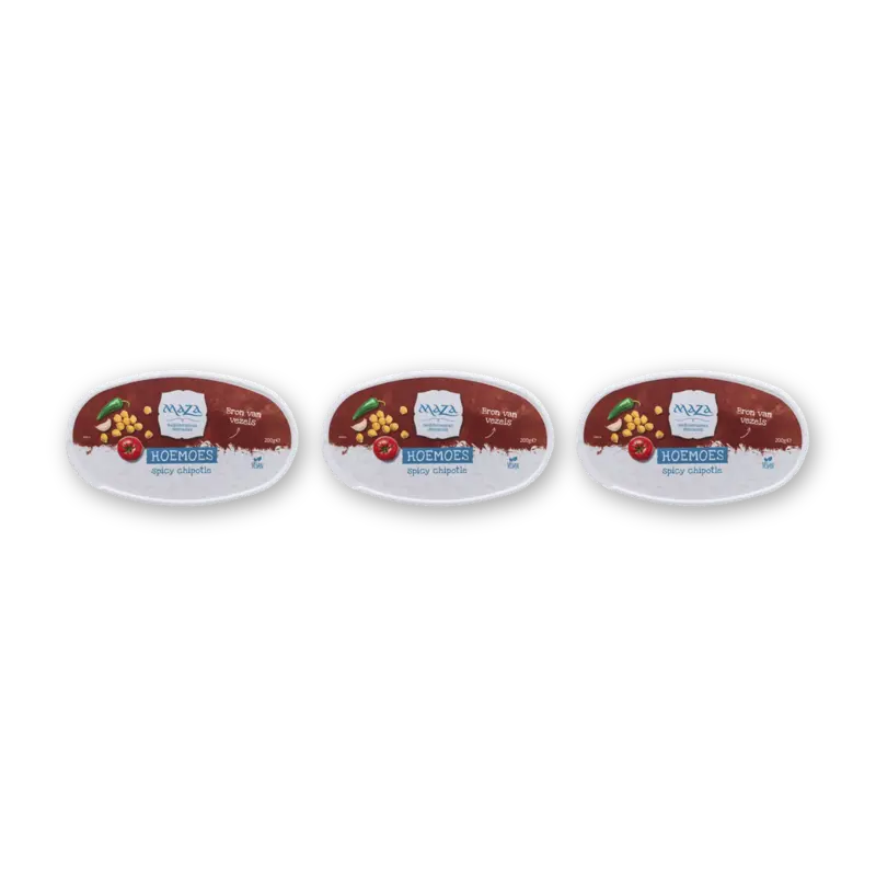 Maza Hoemoes spicy chipotle 3-pack