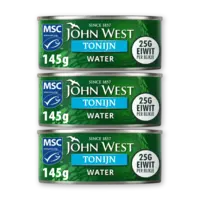 John West Tonijnstukken in water 3-pack