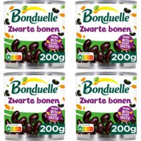 Een afbeelding van Bonduelle Zwarte bonen 4-pack