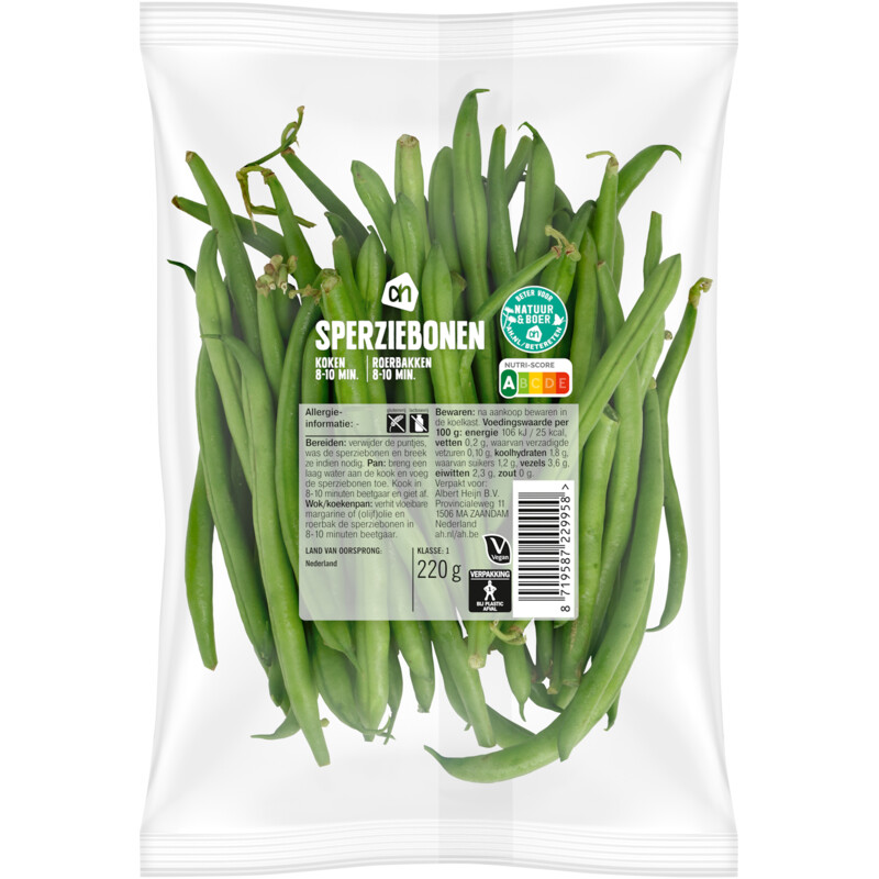 Een afbeelding van AH Sperziebonen