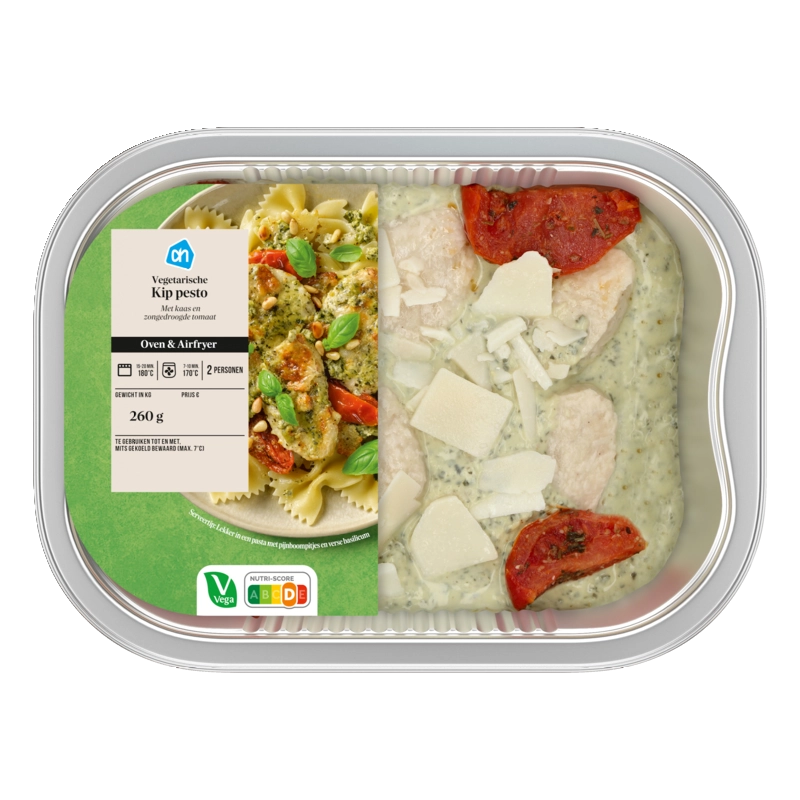 AH Ovenschotel vega kip pesto