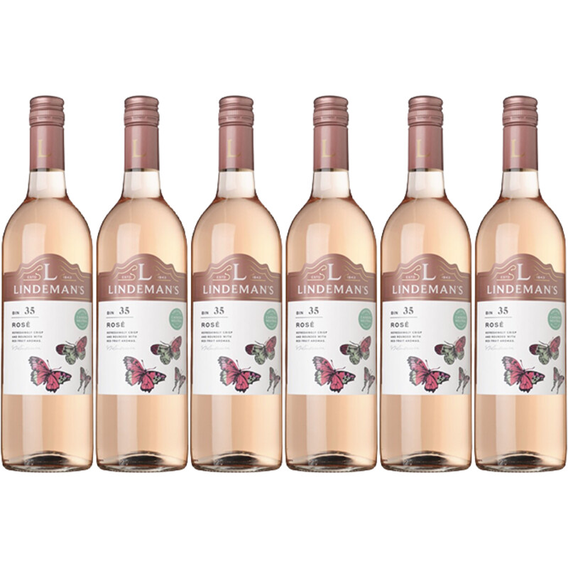 Een afbeelding van Lindeman's Bin 35 rosé 6 flessen