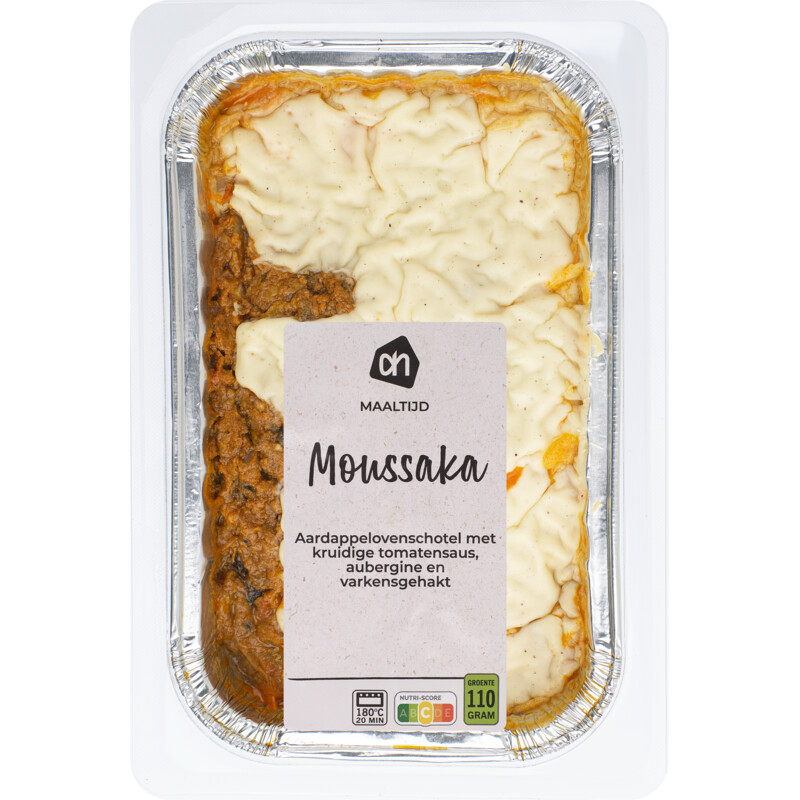 Een afbeelding van AH Moussaka bel