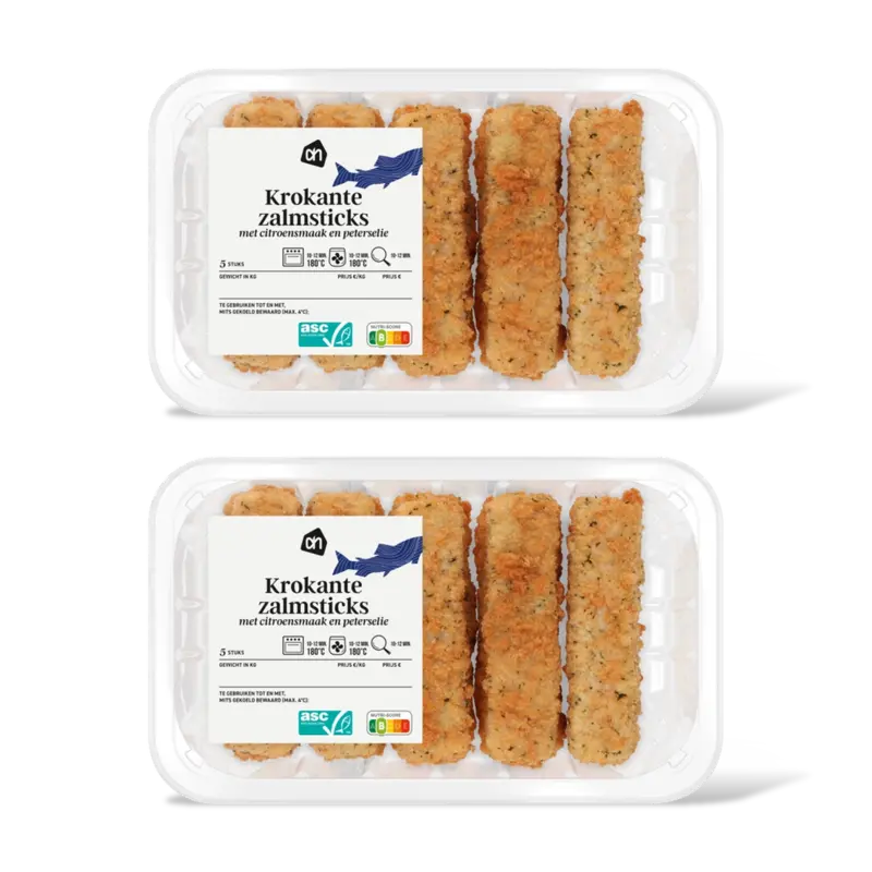 Krokante zalmstick citron peterselie 2pk