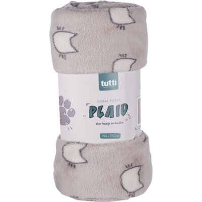 pdp-image-Tutti home Plaid kat taupe 130x170cm
