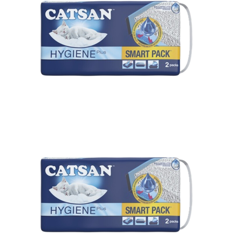 Een afbeelding van Catsan 2x4L Kattenbakvullling 2-pack