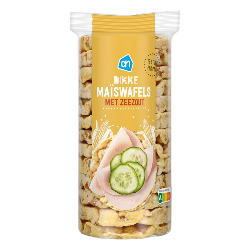 Dikke maiswafels met zeezout