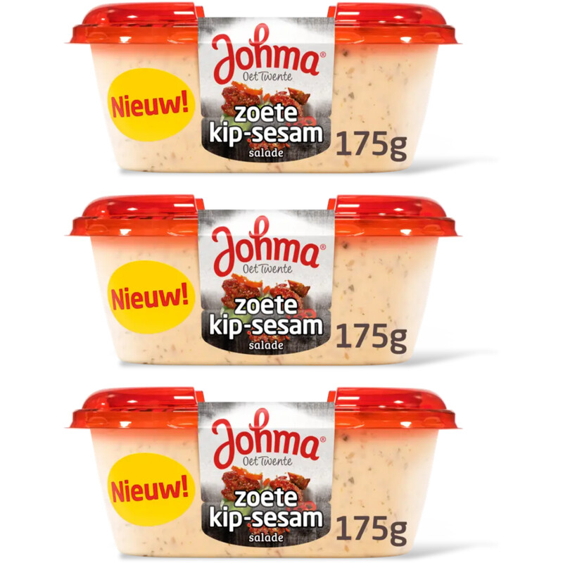 Johma Zoete kip-sesamsalade 3-packb