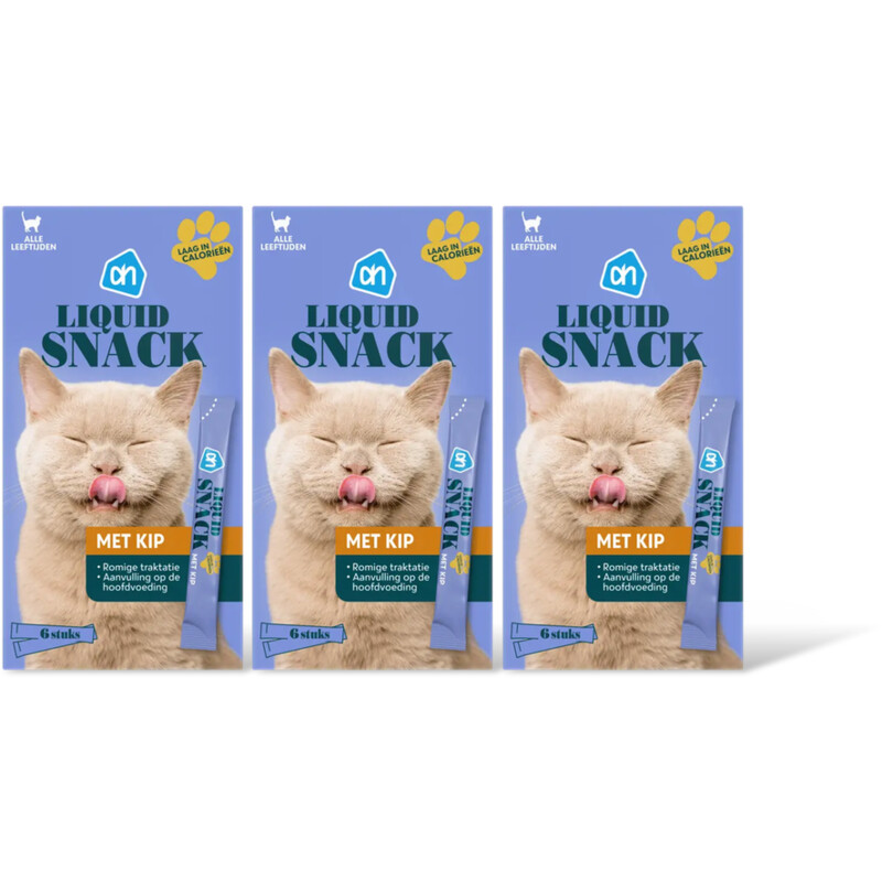 AH Liquid snack met kip 3-pack