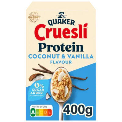 pdp-image-Quaker Cruesli protein coconut & vanilla smaak