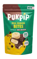 Pukpip Real banana bites dark chocolate