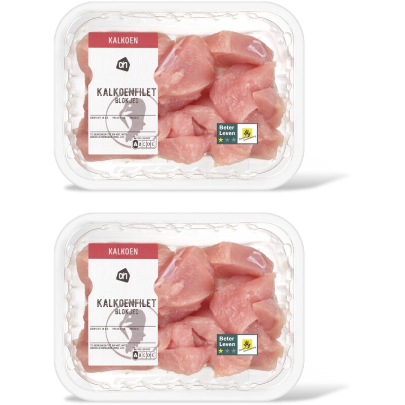 AH Kalkoenfilet blokjes 2-pack