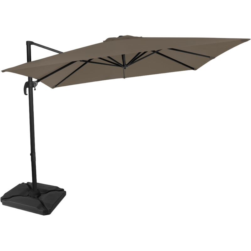 Een afbeelding van Vonroc Parasol Pisogne combi taupe 300x300cm