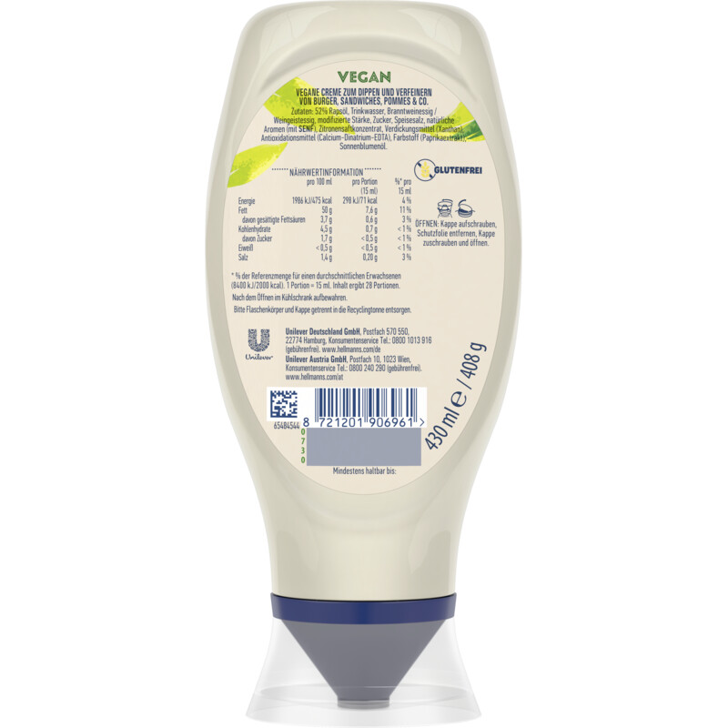 Een afbeelding van Hellmann's Vegan mayo