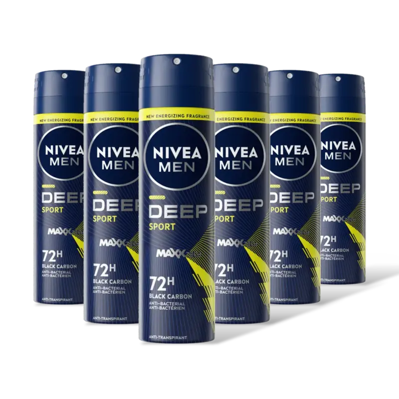 NIVEA Men deep sport anti-transpirant spry 6pk