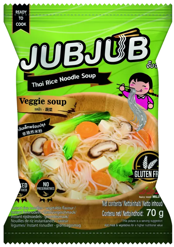 JubJub Instant rijstnoedel groente glutenvrij
