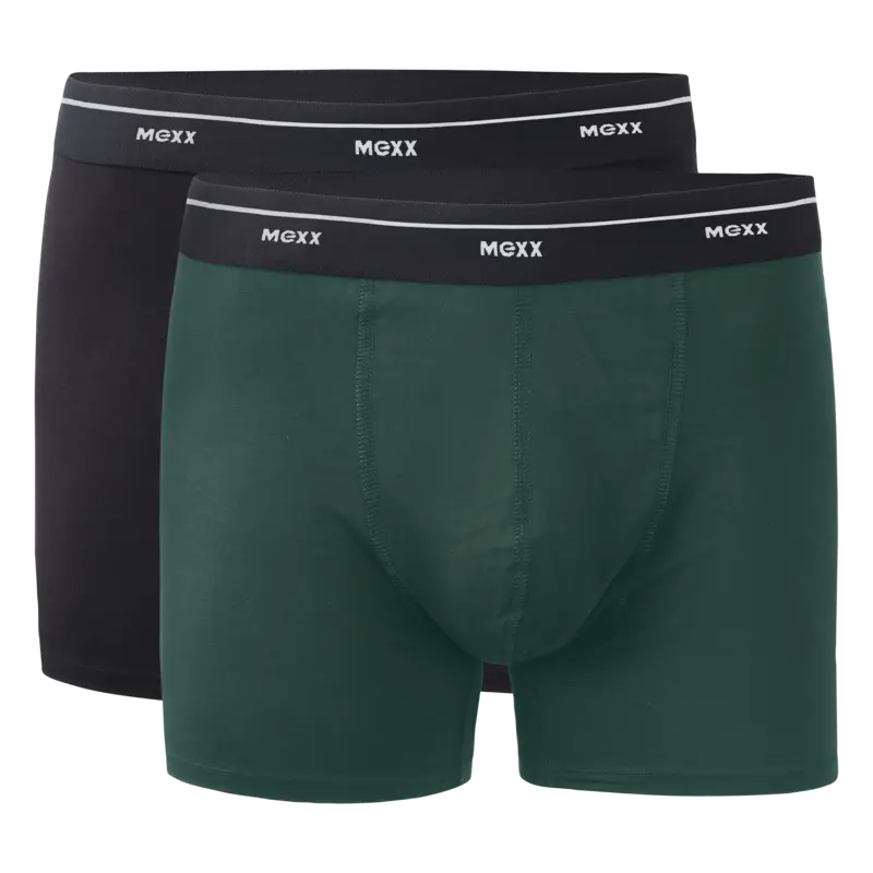 Boxer zwart groen maat M 2-pack