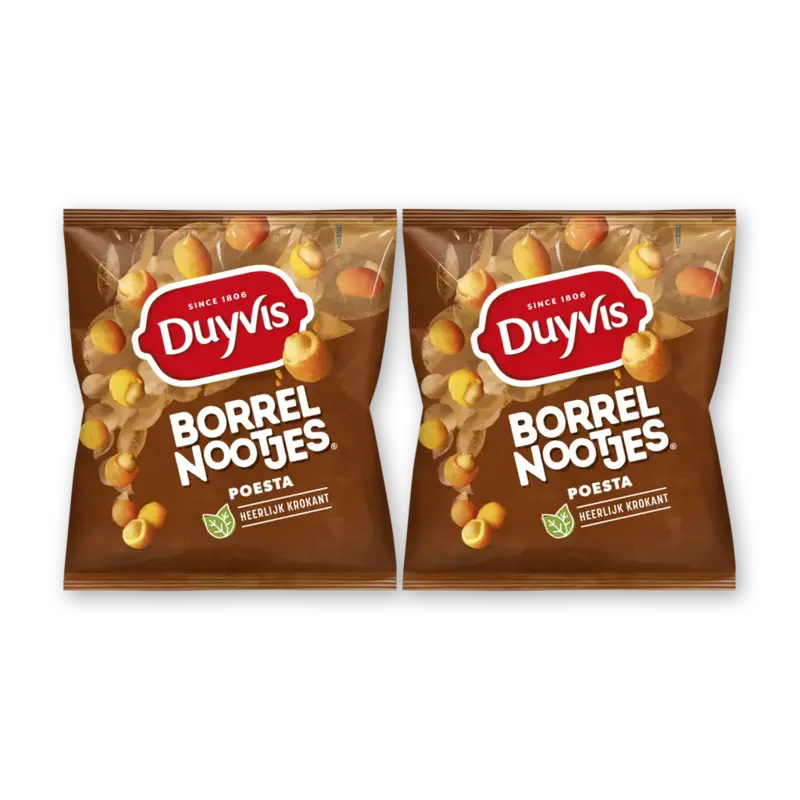 Duyvis Borrelnootjes Poesta 2-pack