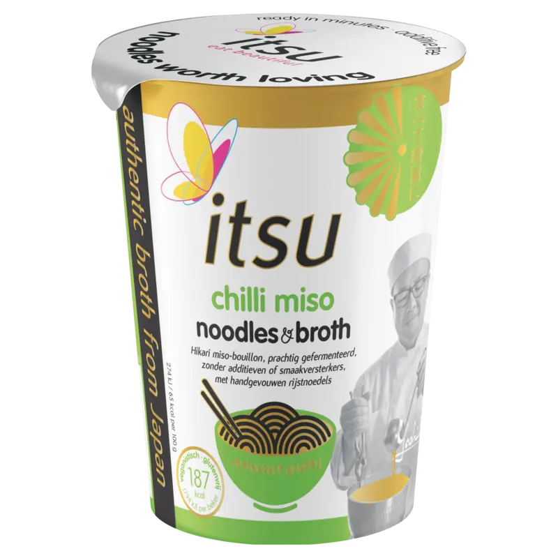 Itsu Chili miso noodles & broth cup