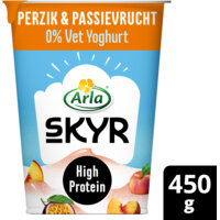 Een afbeelding van Arla Skyr peach & passionfruit 0% vet