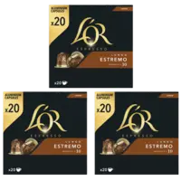 L'OR Espresso lungo estremo capsules 3-pack