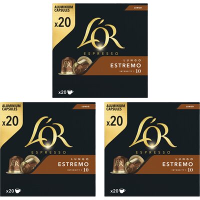 pdp-image-L'OR Espresso lungo estremo capsules 3-pack