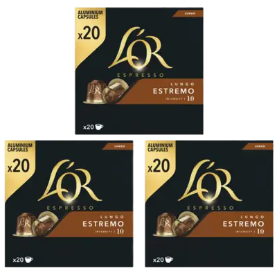 pdp-image-L'OR Espresso lungo estremo capsules 3-pack