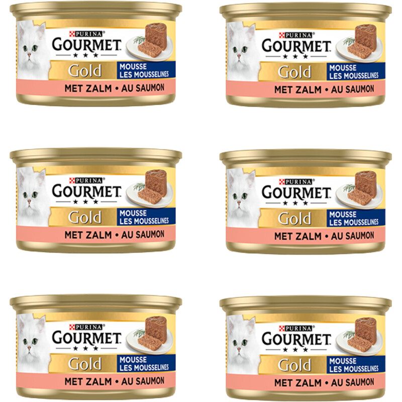 Een afbeelding van Gourmet Gold mousse met zalm 6-pack