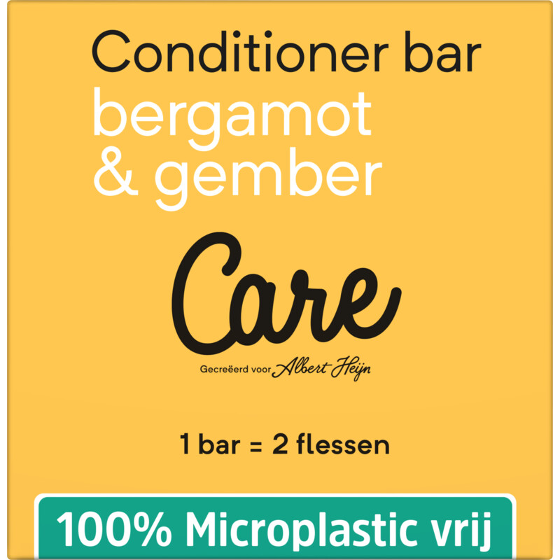 Een afbeelding van Care Conditioner bar bergamot & ginger