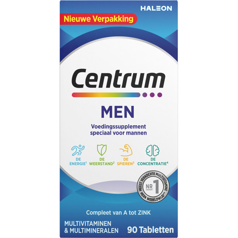 Een afbeelding van Centrum Men multivitaminen tabletten