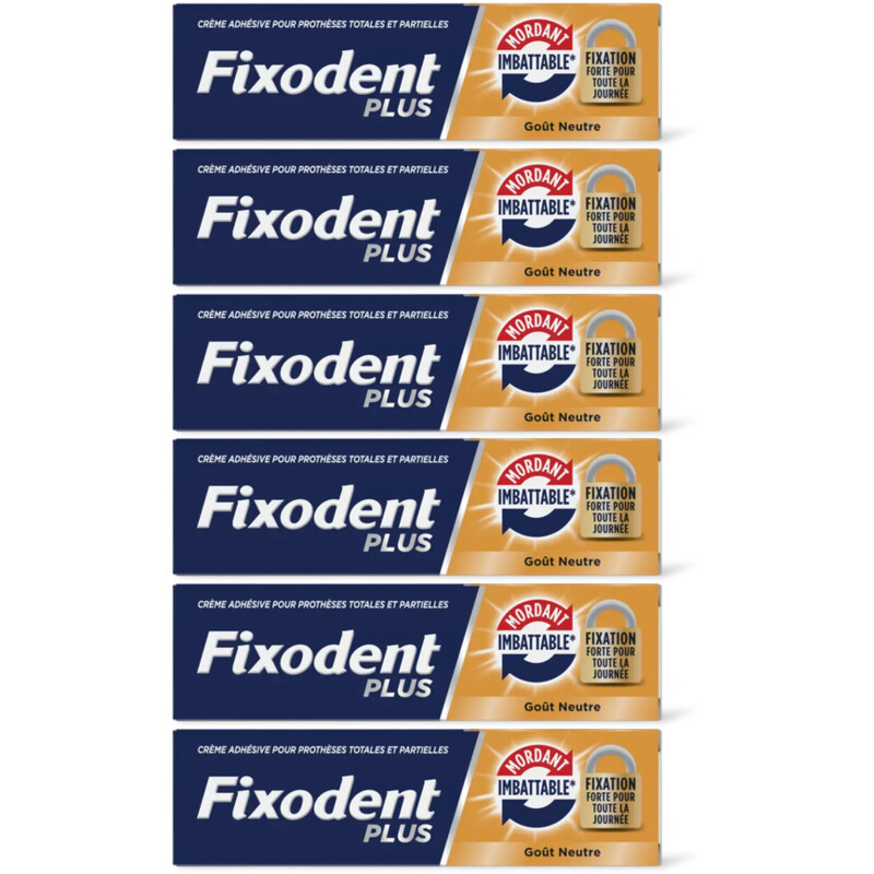 Fixodent Plus kleefpasta dual power 6-pack