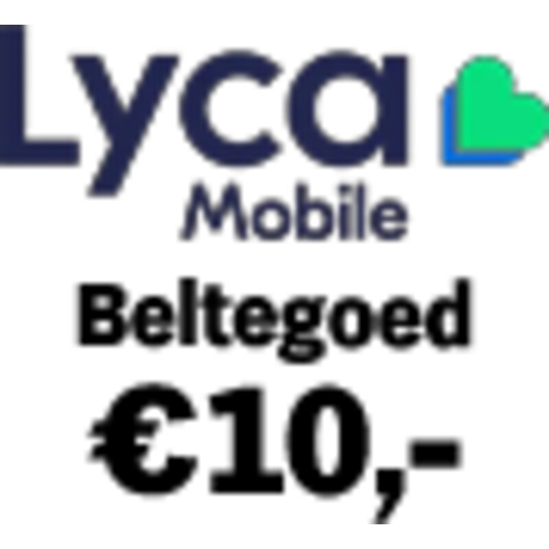Een afbeelding van Lycamobile Beltegoed 10 euro