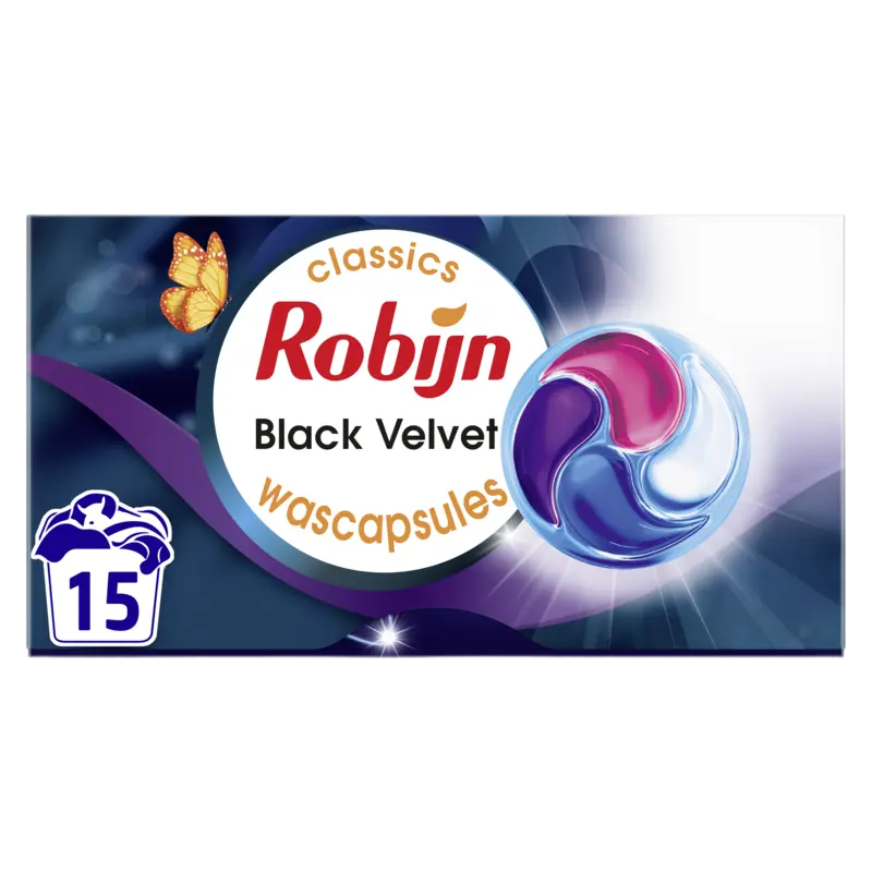 Robijn 4-in-1 wascapsules black velvet
