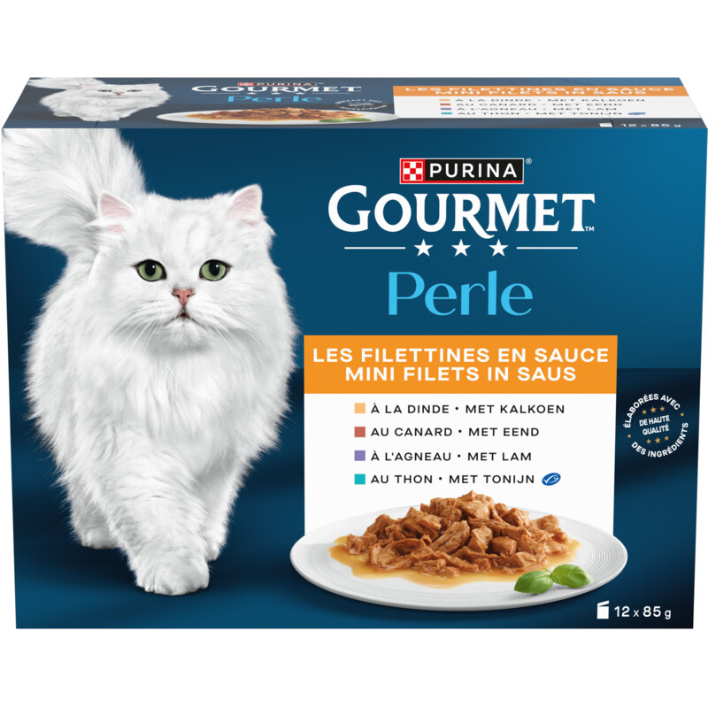 Een afbeelding van Gourmet Perle minifilets in saus eend tonijn lam