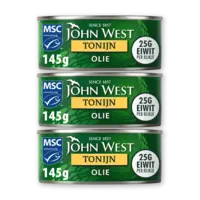 John West Tonijnstukken in zonnebloemolie 3-pack