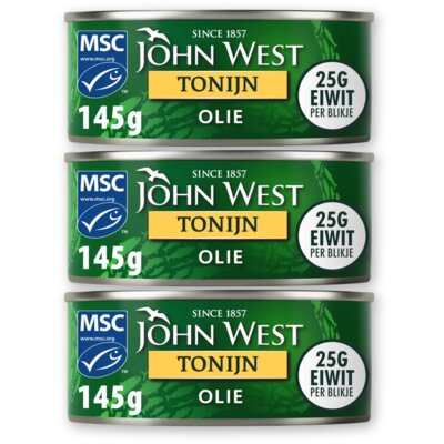 pdp-image-John West Tonijnstukken in zonnebloemolie 3-pack