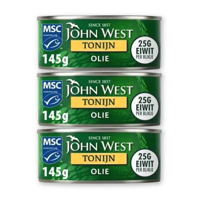 pdp-image-John West Tonijnstukken in zonnebloemolie 3-pack