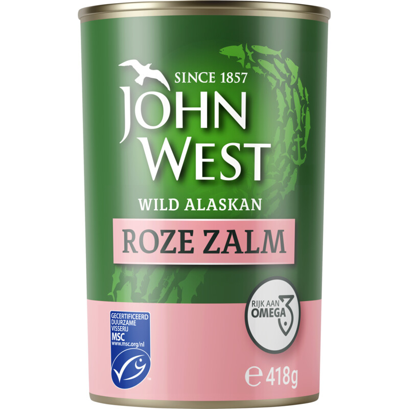 Een afbeelding van John West Wilde roze zalm