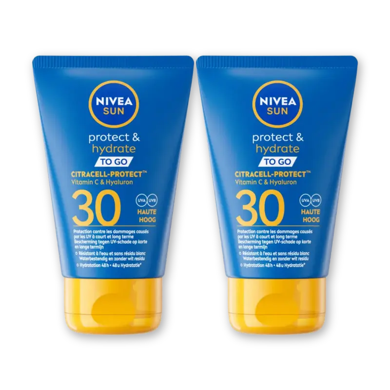Nivea Sun Protect & hydrate to go spf30 2-pack